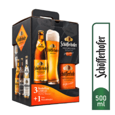 PACK 3 SCHOFFERHOFER BOTELLA 500ML + VASO