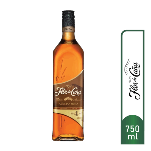 FLOR DE CAÑA ORO AÑEJO 4 AÑOS