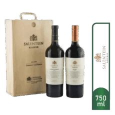 SALENTEIN RESERVA MAL & CAB. ESTUCHE MADERA