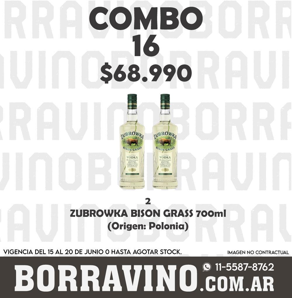 COMBO 16 ZUBROWKA BISON GRASS 700ML (2)
