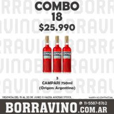 COMBO 18  CAMPARI 750ML (3)