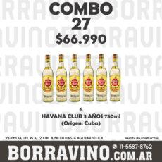 COMBO 27  HAVANA CLUB 3 AÑOS (6)