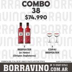 COMBO 38  BEEFEATER 24 700ML (2) + COPA (2)