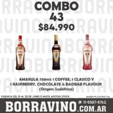 COMBO 43  AMARULA (1) + AMARULA COFFEE (1) + AMARULA RASPBERRY (1)