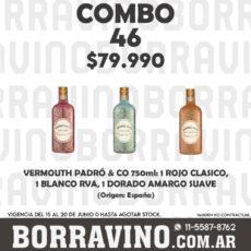 COMBO 46  PADRO & CO: ROJO (1) + BLANCO (1) + DORADO (1)