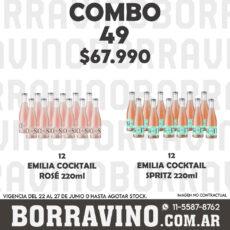 COMBO 49 VINOS  EMILIA COCKT. 200ML: ROSE (12) + SPRITZ (12)