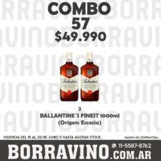 COMBO 57   BALLANTINE´S FINEST 1000ML (2)
