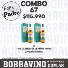 COMBO 67  THE GLENLIVET 12 AÑOS 700ML (2)