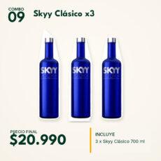 COMBO 09  SKYY VODKA 700ML (3)