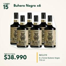 COMBO 15  BUHERO NEGRO 700ML (6)