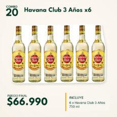 COMBO 20  HAVANA CLUB 3 AÑOS (6)