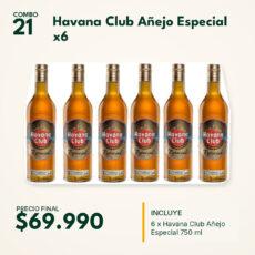 COMBO 21  HAVANA CLUB AÑEJO ESPECIAL (6)