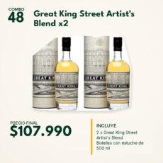 COMBO 48  GREAT KING STREET ARTIST´S BLEND C/ ESTUCHE (2)