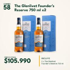 COMBO 58 — The Glenlivet Founder's Reserve 750 ml x2