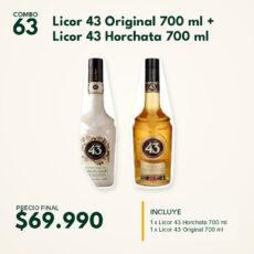 COMBO 63  LICOR 43: ORIGINAL (1) + HORCHATA (1)