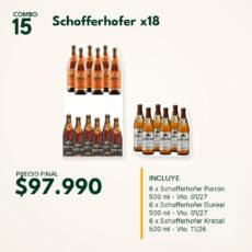 COMBO 15 CERV.  SCHOFFER BOT: ORIGINAL (6) + DUNKEL (6) + KRISTALL (6)