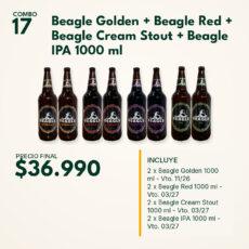 COMBO 17 — Beagle Golden + Beagle Red + Beagle Cream Stout + Beagle IPA 1000 ml