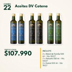COMBO 22 VINOS  ACEITE DV CATENA: ROBUSTO(2) + SUAVE(2)+BLEND FLIA(2)