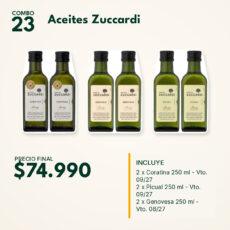 COMBO 23 VINOS  ZUCC. OLIVA 250ML: PICUAL(2) + CORAT.(2) + GENOV.(2)