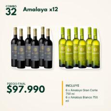 COMBO 32 VINOS  AMALAYA: GRAN CORTE (6) + BLANCO (6)