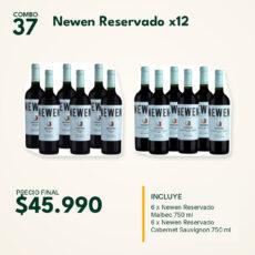 COMBO 37 VINOS  NEWEN RESERVADO: MALBEC (6) + CAB SAUV (6)