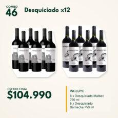 COMBO 46 VINOS  DESQUICIADO: MALBEC (6) + GARNACHA (6)