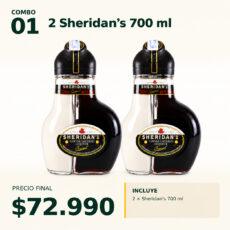 COMBO DESTILADOS 01 — 2 × Sheridan’s 700 ml