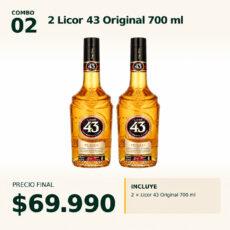 COMBO DESTILADOS 02 — 2 × Licor 43 Original 700 ml