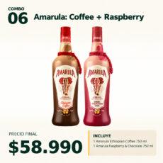 COMBO DESTILADOS 06 — 1 × Amarula Ethiopian Coffee 750 ml + 1 × Amarula Raspberry & Chocolate 750 ml