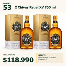 COMBO DESTILADOS 53 — 2 × Chivas Regal XV 700 ml