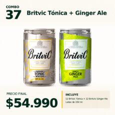Combo 37 Britvic Tónica + Ginger Ale