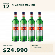 Combo 12 Gancia 950 ml x4