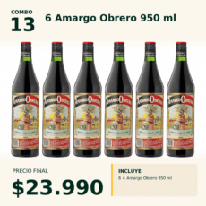Combo 13 Amargo Obrero 950 ml x6