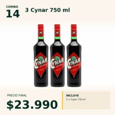 Combo 14  Cynar 750 ml x3