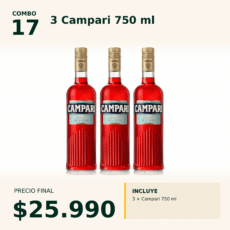 Combo 17 Campari 750 ml x3