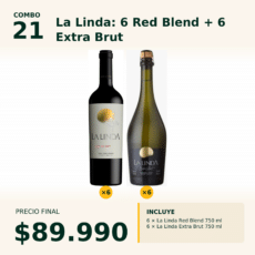 Combo 21 La Linda: Red Blend x6 +Extra Brut x6