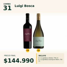 Combo 31 Luigi Bosca: Malbec x6 + Sauv. Blanc x6