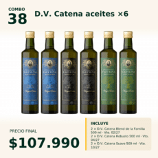 Combo 38 D.V. Catena Aceites: Blend de la Flia. x2 + Robusto x2 + Suave x2